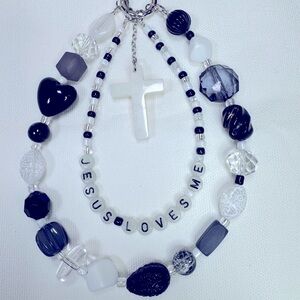 Black and White Statement Necklace